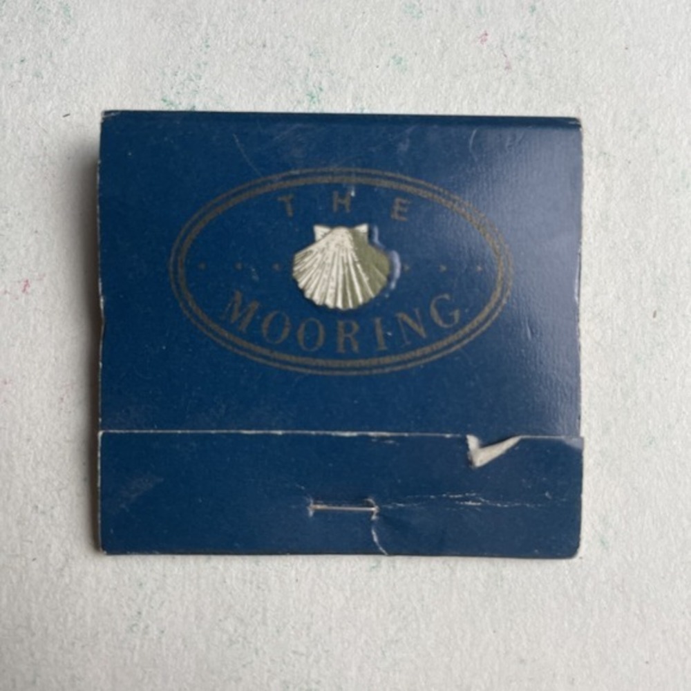 Vintage Matchbook The Mooring The Mystic Hilton Collectible
